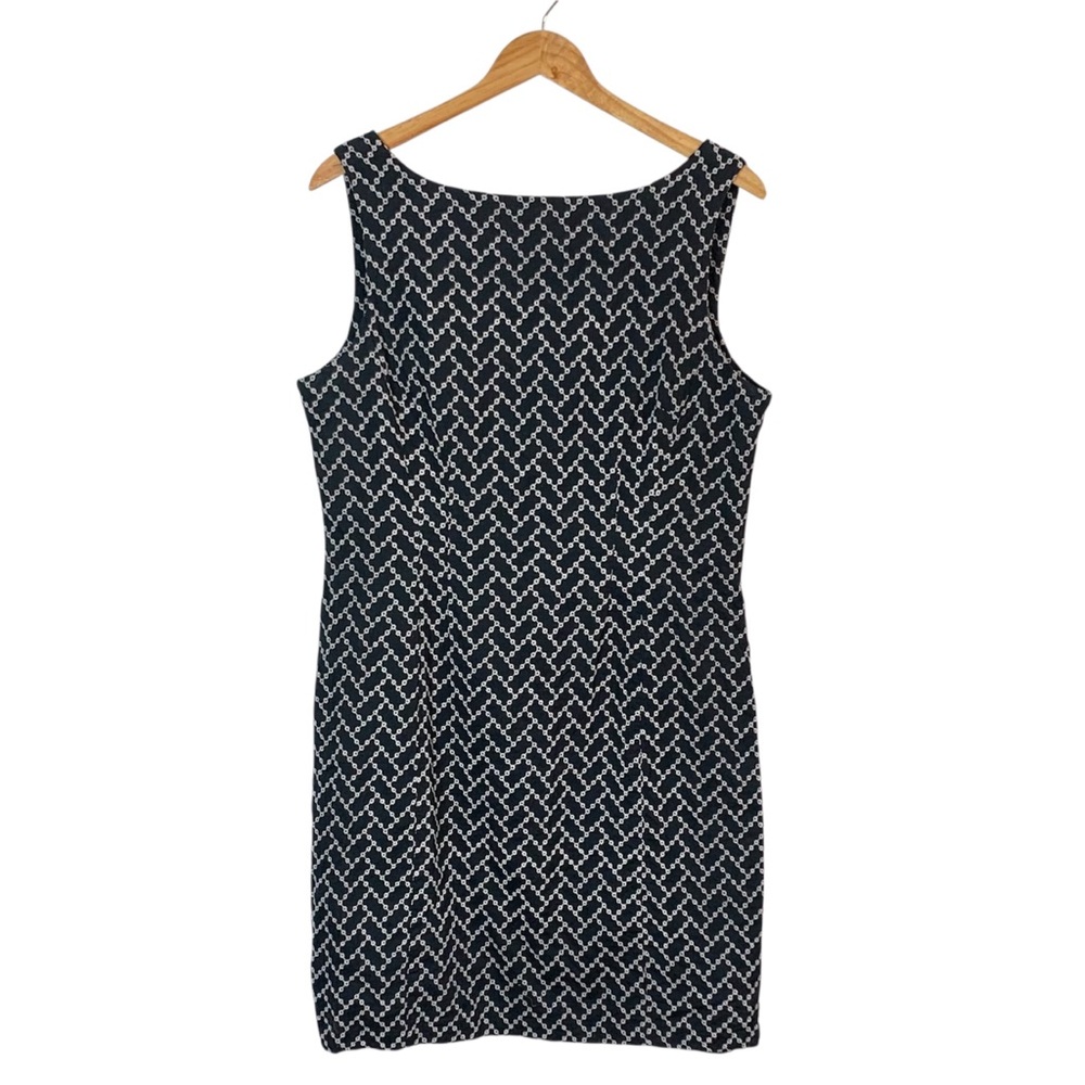 JONES NEW YORK Embroidered Sleeveless Shift Dress Sz 14